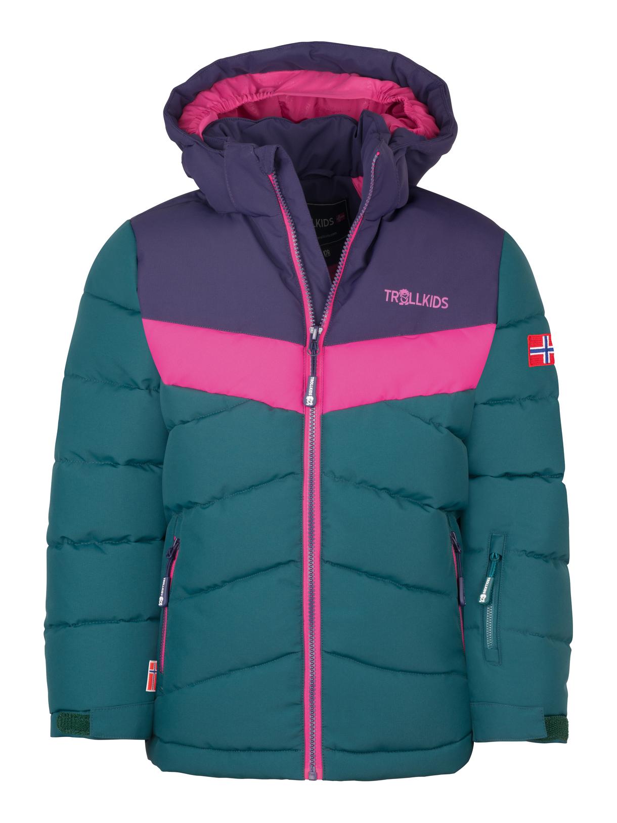 Gryllefjord warme Mädchen Skijacke mit abnehmbarer Kapuze 1
