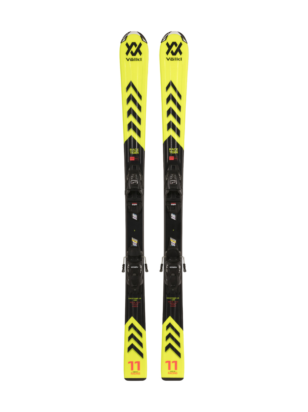 JR Racetiger Ski + 4.5 V Motion Junior Skibindung (70-90cm) Kinder Skiset 1