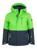 bright green/navy