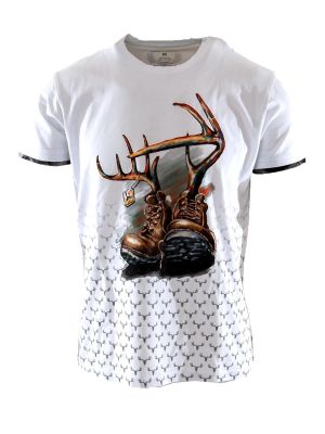 ANDRÉ ZECHMANN Geweih Boots Herren T-Shirt 