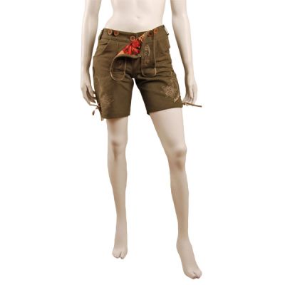 ANDRÉ ZECHMANN Vegane Damen Lederhose kurz 