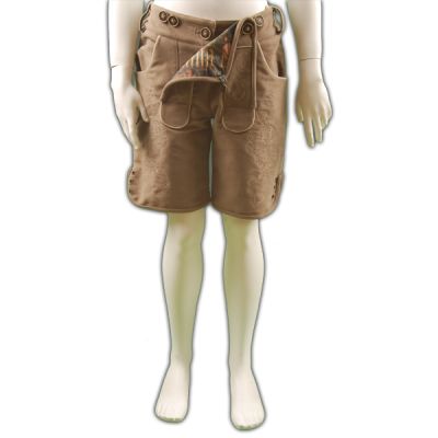 Vegane Damen Lederhose kurz schwarz 