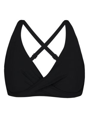 Solid Cross Halter Full Damen Bikini Top 
