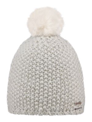 Ymaja Beanie Mädchen Mütze mit Kunstfell Bommel 