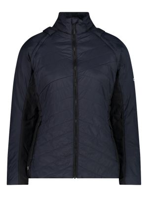 Damen Daunen Jacke mit abnehmbaren Ärmeln grau 