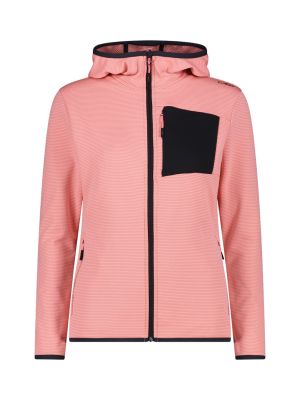 Damen Fleece Grid Tech Jacke mit Kapuze 