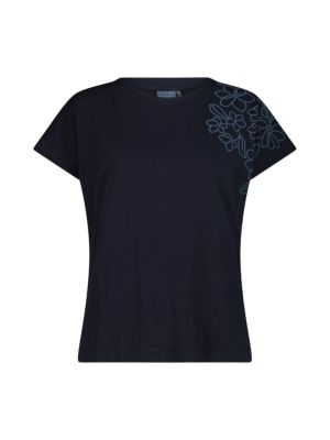 Damen Stretch Outdoor Shirt aus Baumwolle mit Blumenprint 