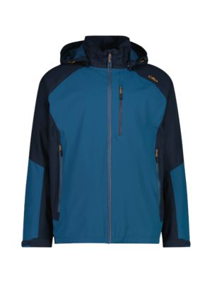 Herren Ripstop Jacke Clima Protect mit abnehmbarer Kapuze blau 
