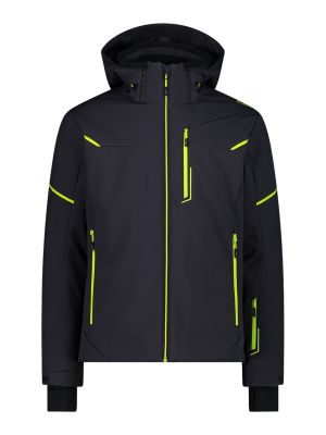 Herren Softshell Skijacke mit abnehmbarer Kapuze 