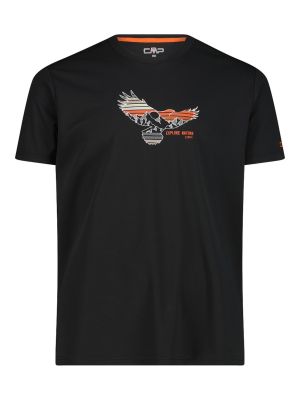 Herren T-Shirt aus Piqué mit Dry-Function und Adventure-Print 