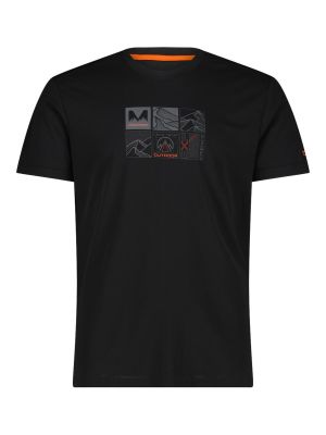 Herren T-Shirt aus Piqué mit Dry-Function und Adventure-Print 