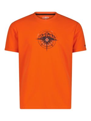 Herren T-Shirt aus Piqué mit Dry-Function und Adventure-Print 