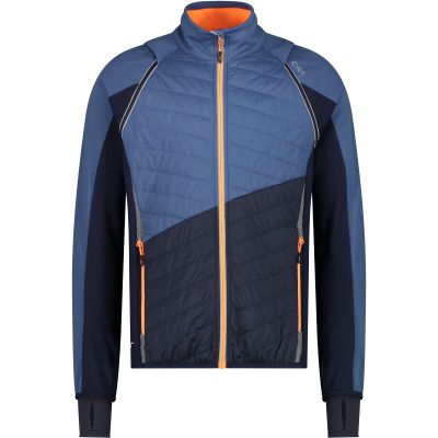 Hybrid Herrenjacke mit abnehmbaren Ärmeln blau 