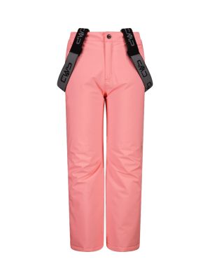 Kinder Skihose Clima Protect mit abnehmbaren Trägern pink 