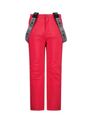 Kinder Skihose Clima Protect mit abnehmbaren Trägern pink 