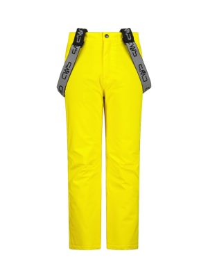 Kinder Skihose Clima Protect mit abnehmbaren Trägern gelb 