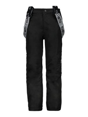 Kinder Skihose Clima Protect mit abnehmbaren Trägern schwarz 