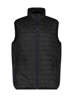 wasserabweisende Herren Weste mit Feel Warm Flat schwarz 