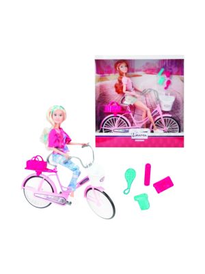Lauren Puppe + Fahrrad Mädchen Spielzeug 