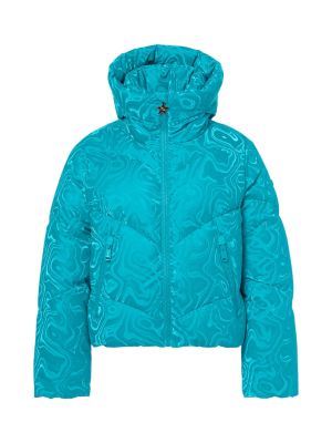 Aeliana Swirl Damast Daunen Skijacke mit Kapuze 