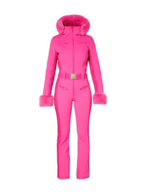 Angele Faux Border Damen Softshell Skianzug mit Kapuze 