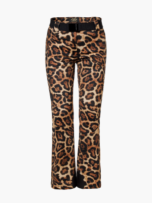Minou Damen Softshell Skihose mit Allover Print 