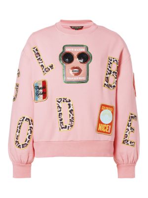 Piscine Damen Sweater mit Allover- Badges 