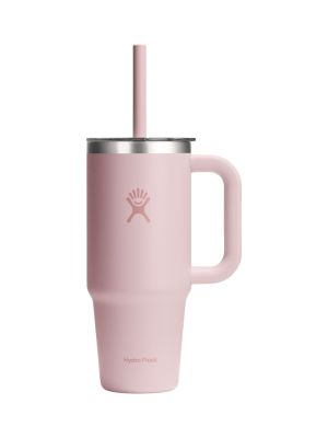 24 OZ Travel Tumbler Clear Lid Trinkflasche 