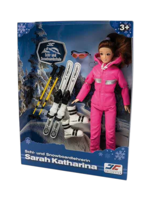 Sarah Katharina ca. 28 cm mit Schi Kinder Spielzeug 
