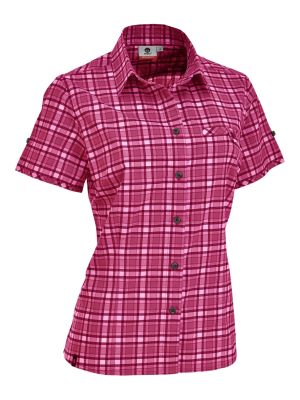 Elbe II Outdoor Damen Kurzarm Bluse kariert 