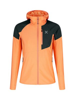 Spitze Hooded Maglia Damen Fleece Jacke mit Kapuze 