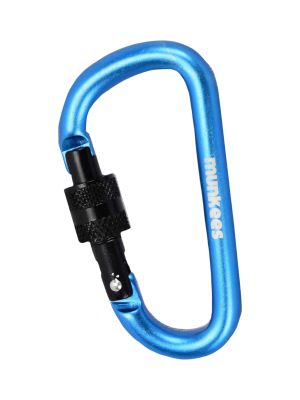 D-Form Karabiner mit Schraubverschluss 6cm 