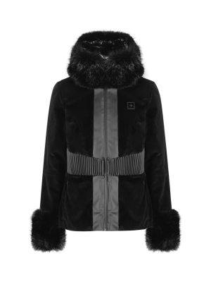 171 Insulated Damen Skijacke Kapuze mit Kunstfell Details 