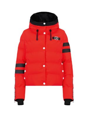 211 ECO Damen Daunen Skijacke mit Kunstpelzbesatz Kapuze 