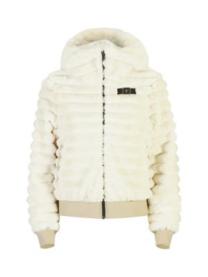 461 Damen Double Face Bomber Wende Skijacke mit Kapuze 
