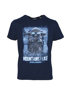 Baby I Like Mountains Uni T-Shirt blau 
