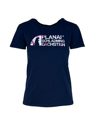 Planai Dachstein South Logo Damen T-Shirt blau 
