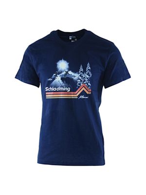 SKI FOREVER Vintage Planai Herren T-Shirt blau 