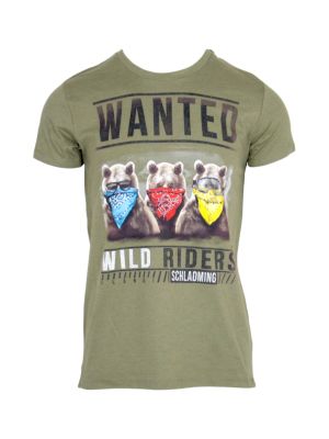 Teddy Wanted Herren T-Shirt grün 