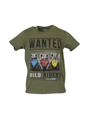 TEDDY WANTED Kinder T-Shirt grün 