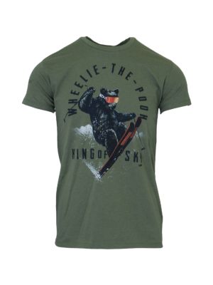 WHEELIE THE POOH Herren T-Shirt grün 