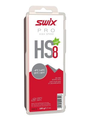 HS8 Red, -4°C/+4°C, 180g Skiwachs 