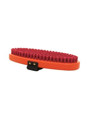 T190O Brush oval, fine red nylon Belag Strukturbürste 