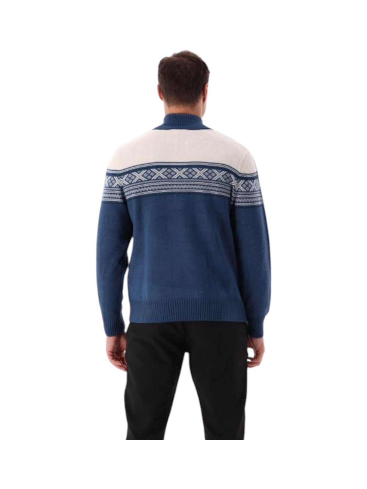 Herren Knitted Pullover Half Zip mit Wolle 10
