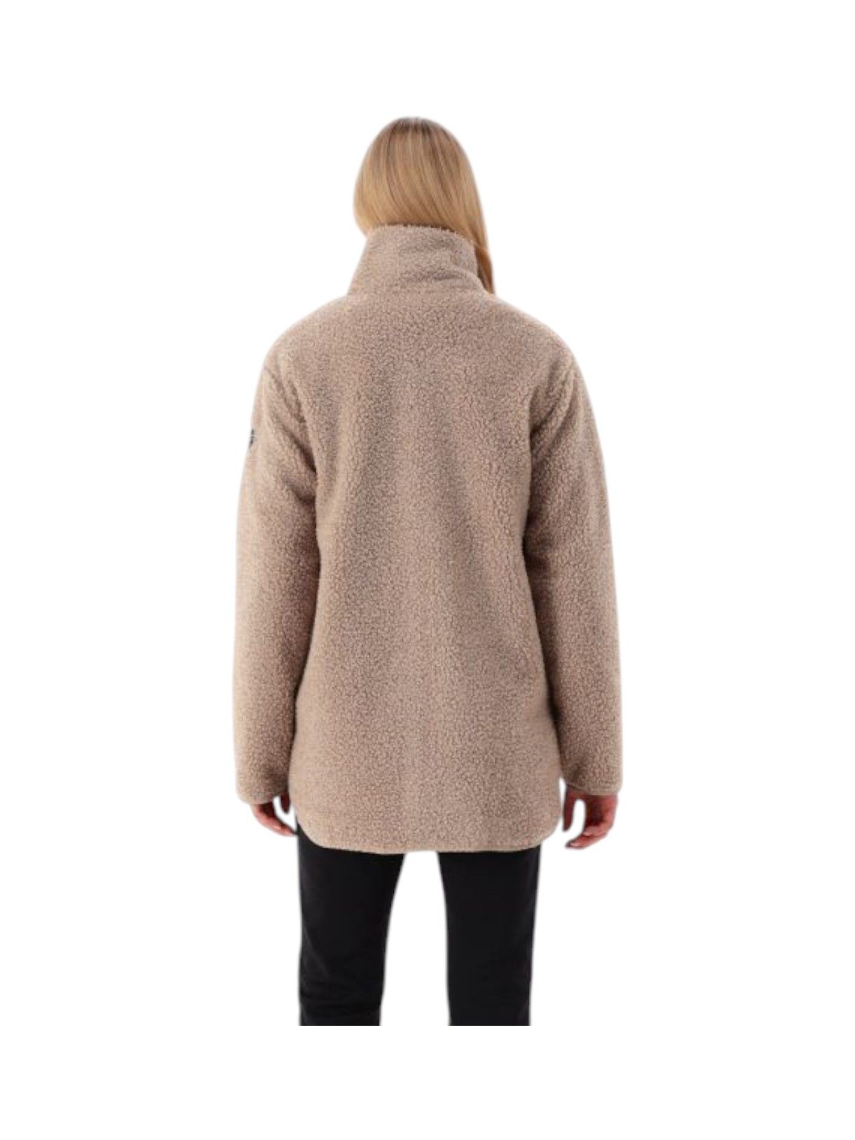 HighLoft Damen Sweat Jacke mit Kunstpelz beige 10