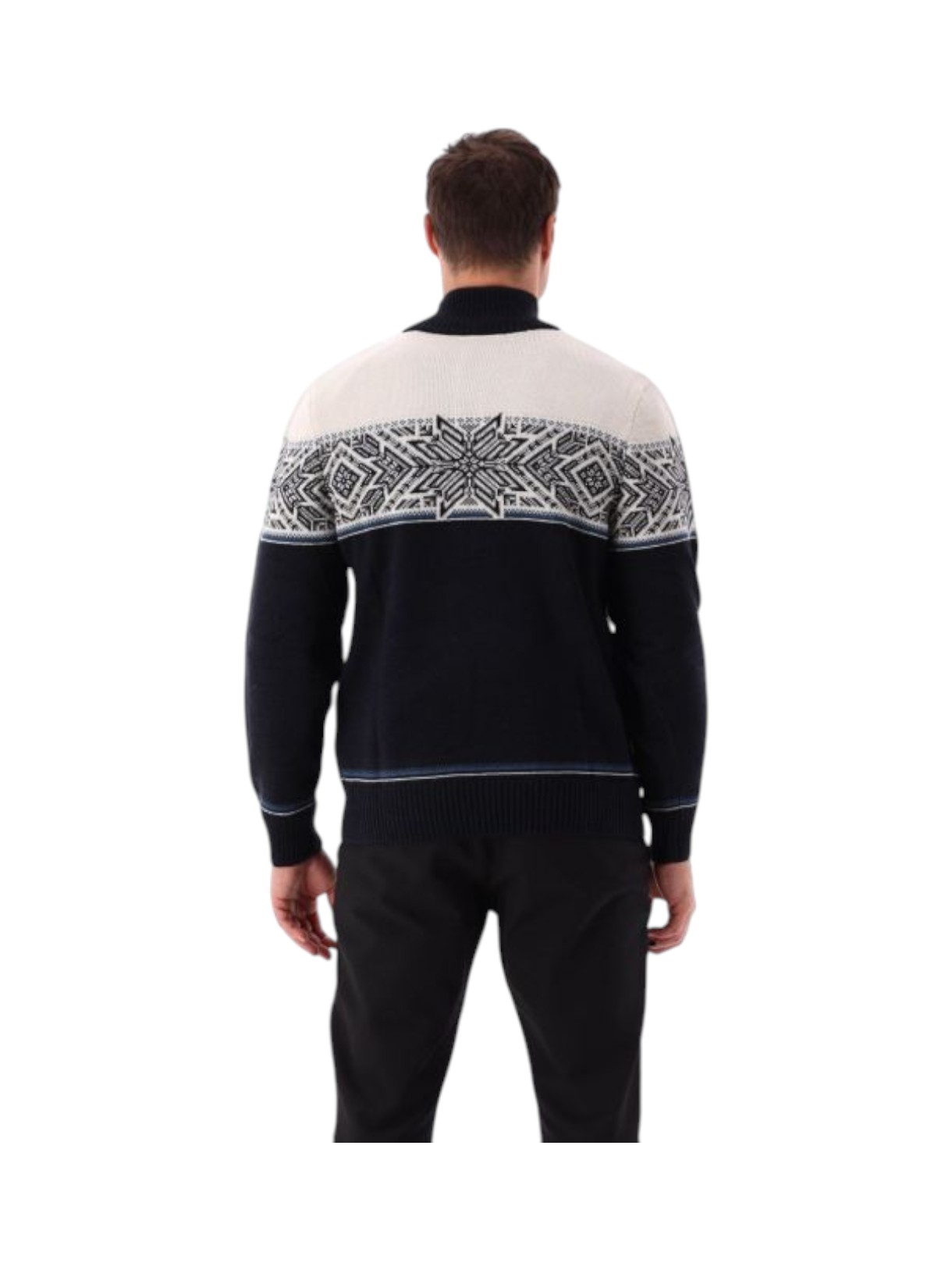Knitted Herren Pullover half zip mit Wolle 10