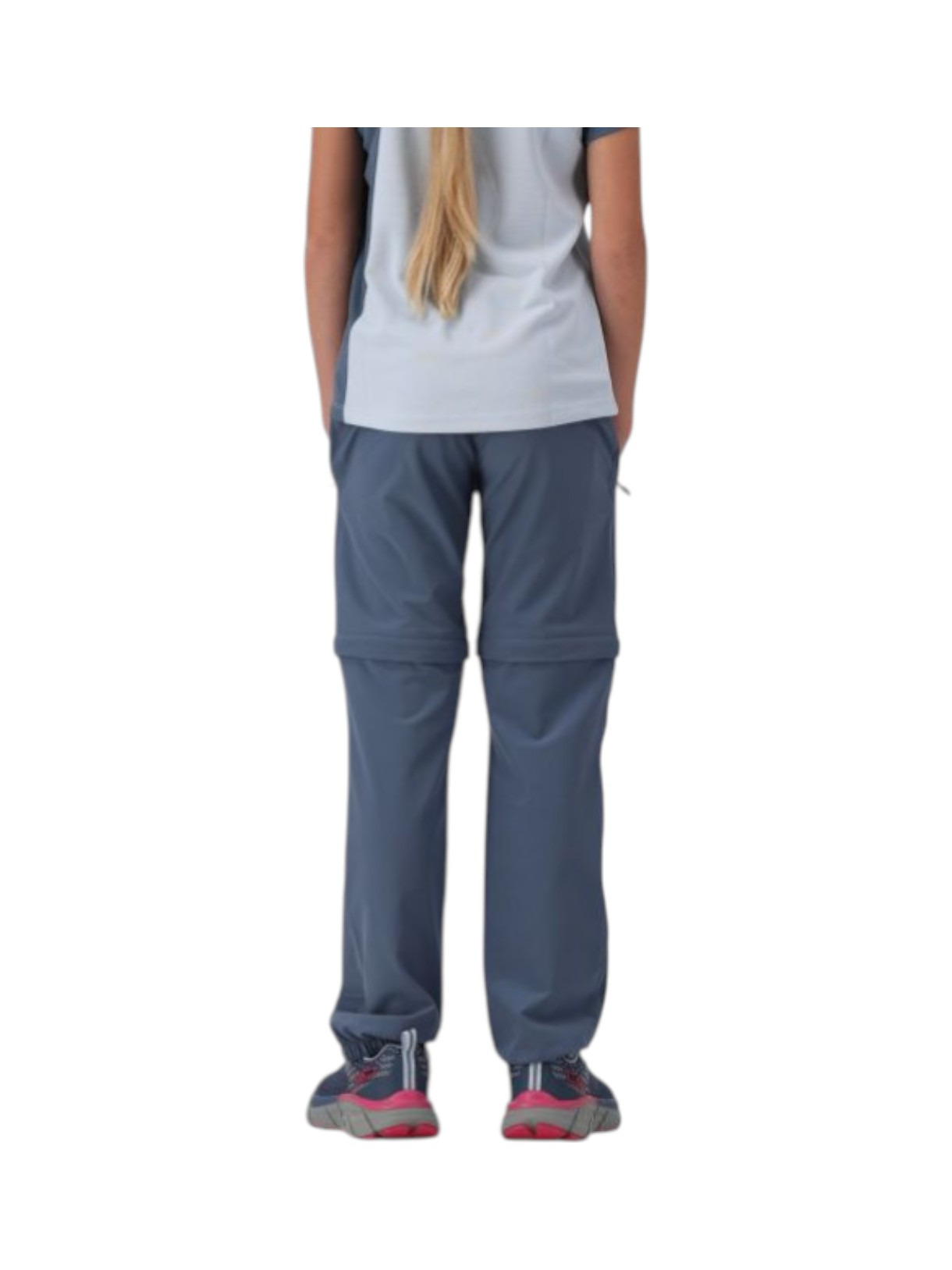 Mädchen Zip Off Stretch Hose mit Gürtel und Dry Function 10