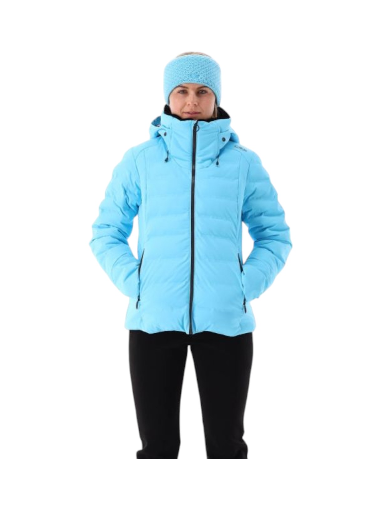 wattierte Damen Skijacke mit Clima Protect und Kapuze 10