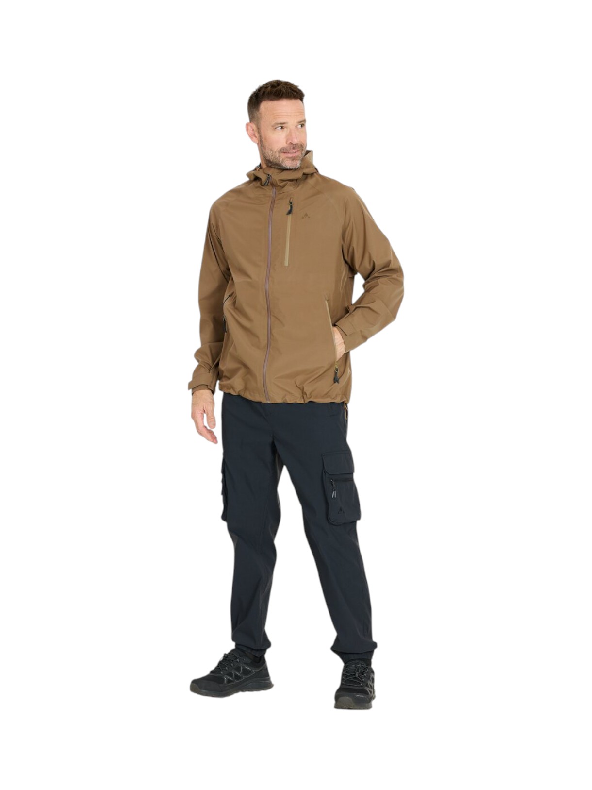 Voyage Layertech Herren Regen Jacke mit Kapuze 10
