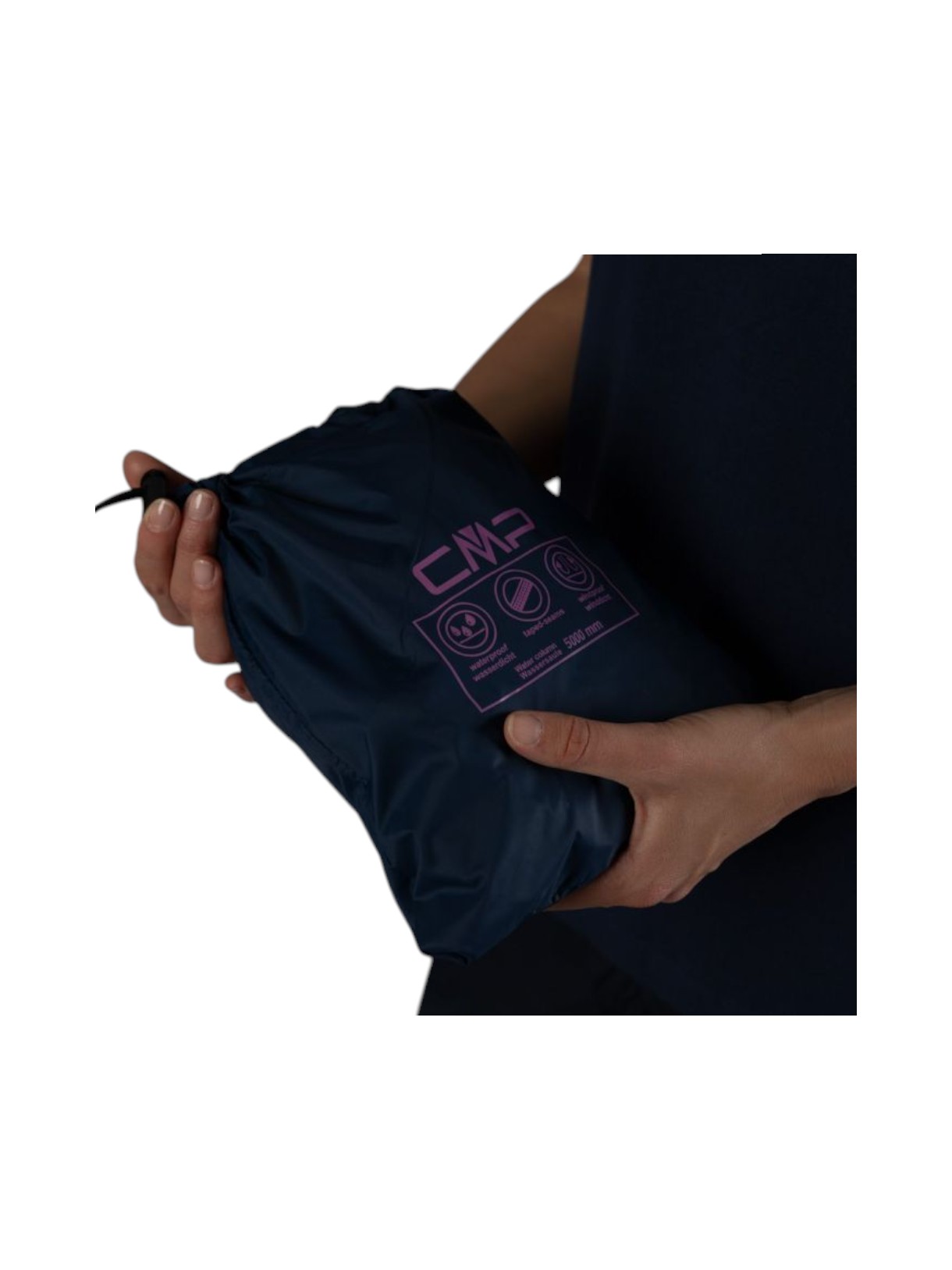 Damen Regenjacke Pack Pocket mit Kapuze 12